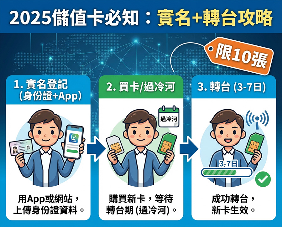 儲值卡實名登記轉台