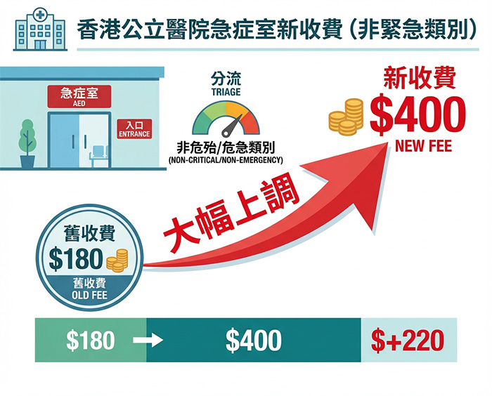 急症室服務新收費