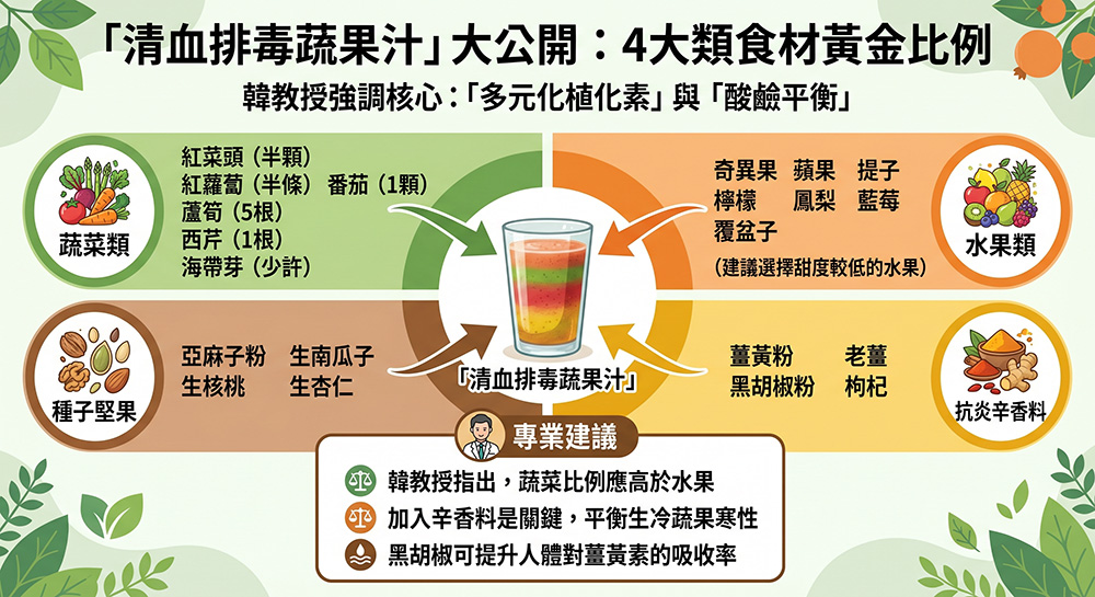 清血排毒蔬果汁食譜