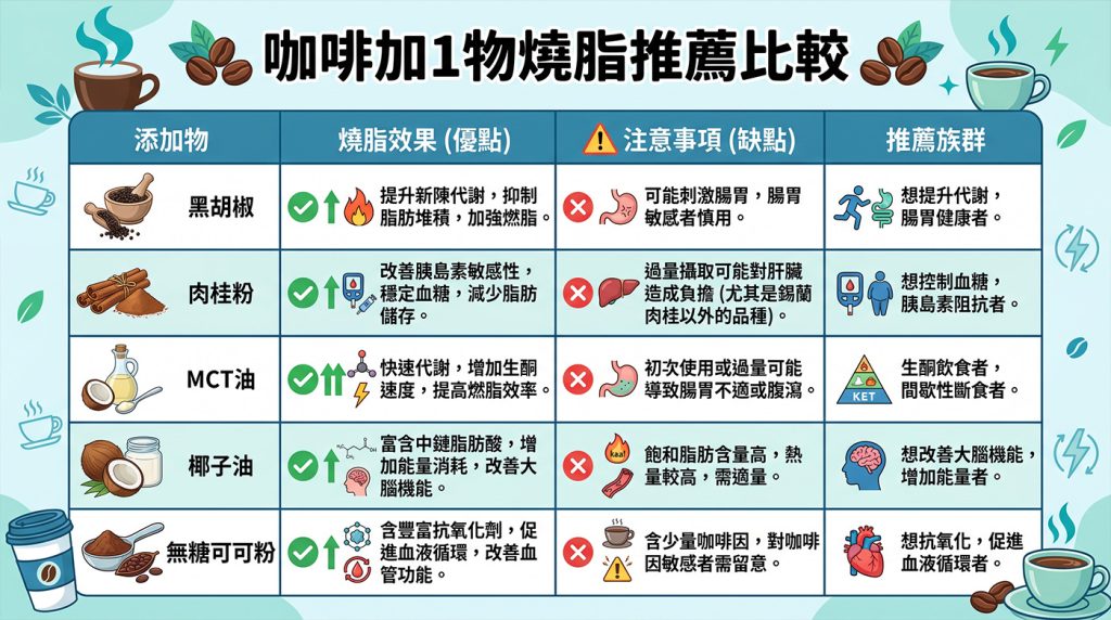 黑咖啡最適合加什麼助代謝