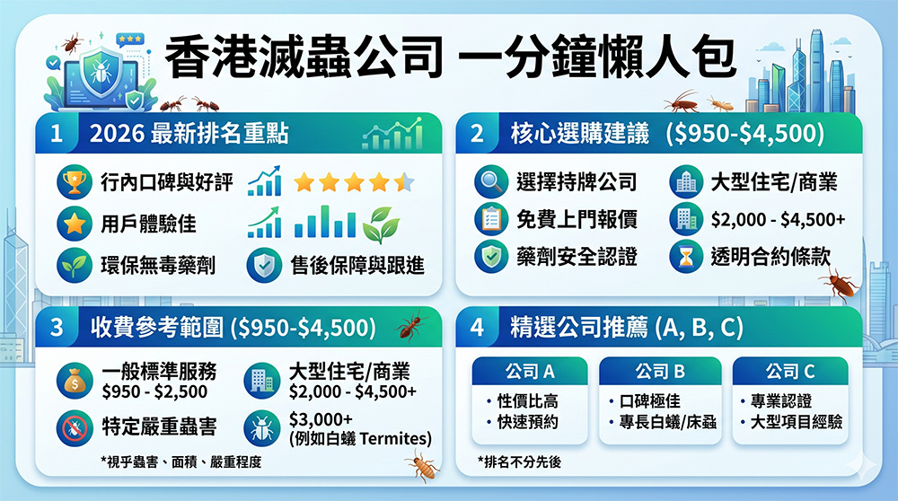 滅蟲公司推薦